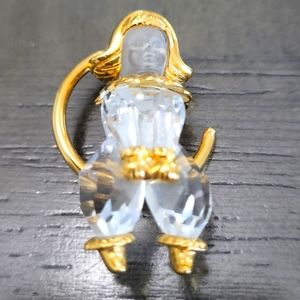 Swarovski Crystal memories moon child brooch